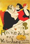 הצייר הצרפתי אנרי דה טולוז-לוטרק נהג לבקר בבתי זונות ולצייר את הנשים ולקוחותיהן. ("Reine de Joie" משנת 1892.
